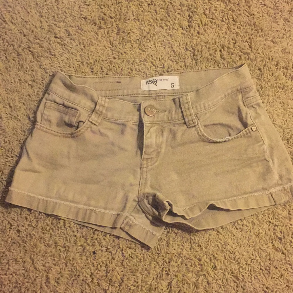 Tan RSQ denim shorts size 5